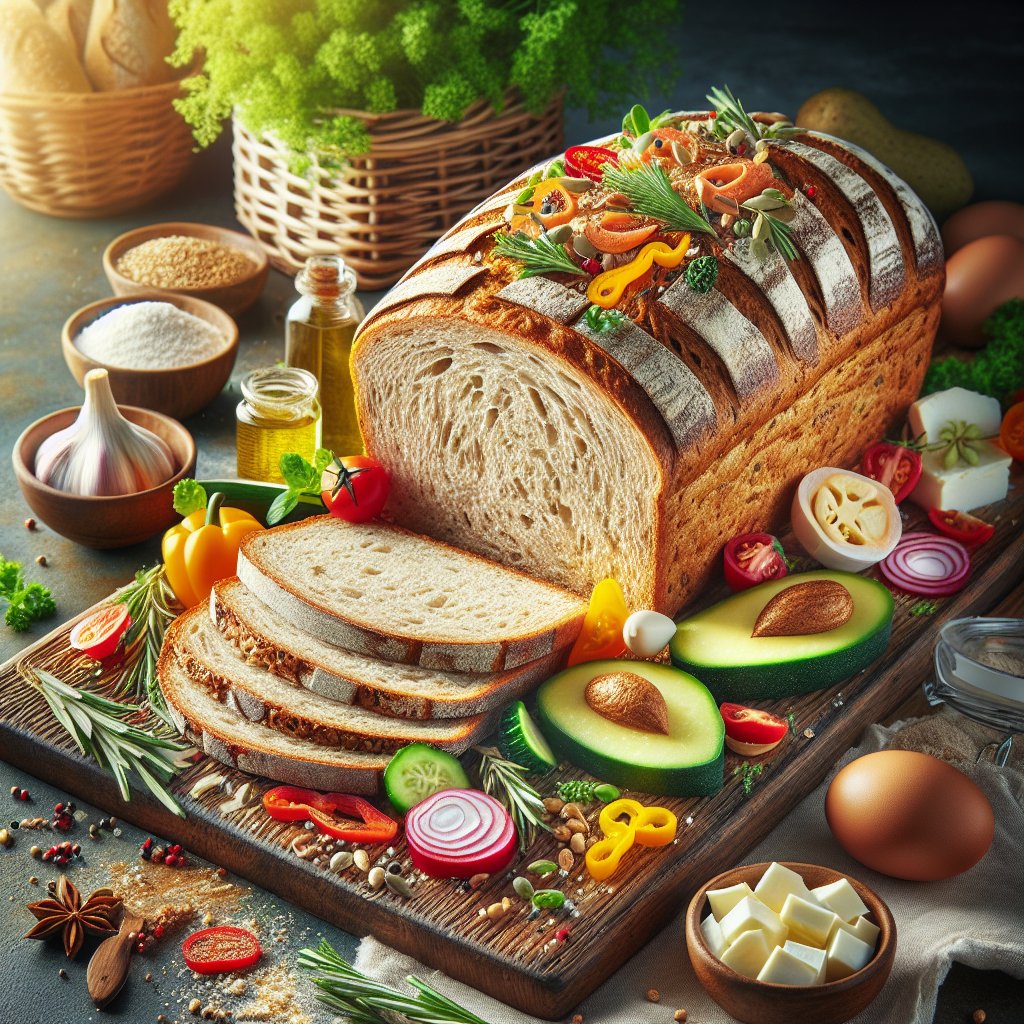 Sliced gluten-free bread with vibrant toppings