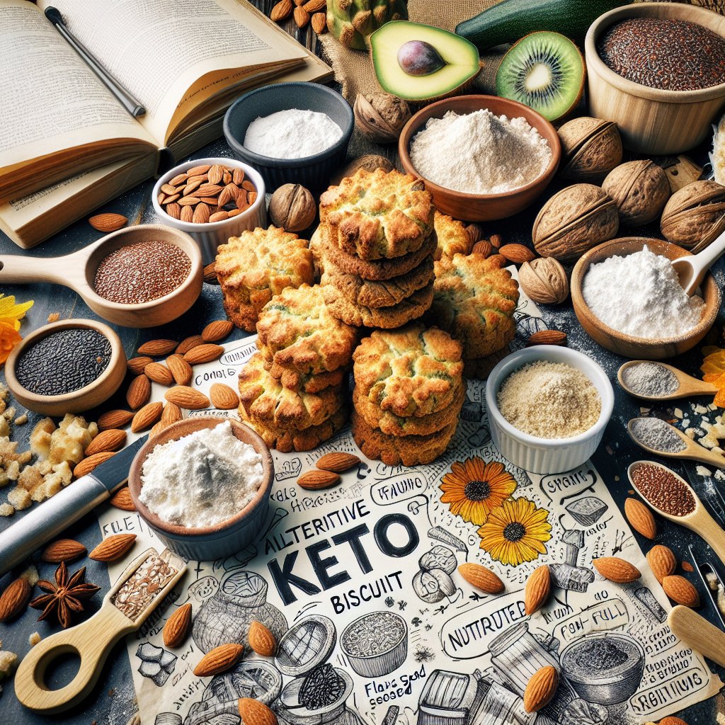 Delicious keto biscuit alternatives using coconut flour, flaxseed meal, and sunflower seed flour