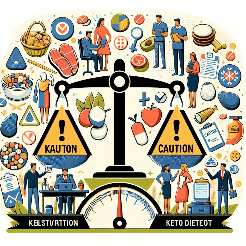 Image depicting potential risks and precautions of embarking on custom keto diet