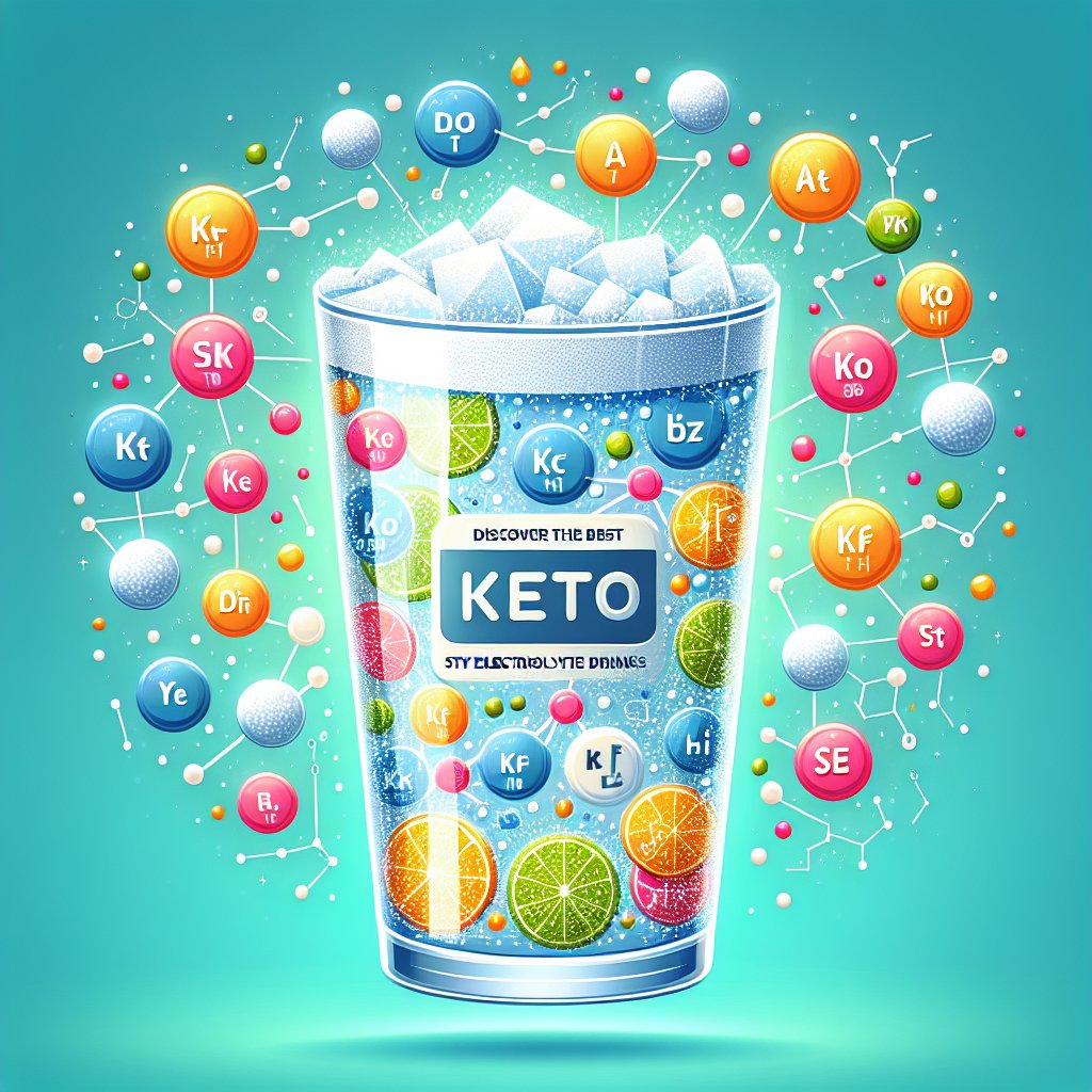 Refreshing keto electrolyte drink featuring sodium, potassium, magnesium, and calcium for a revitalizing and energizing boost.