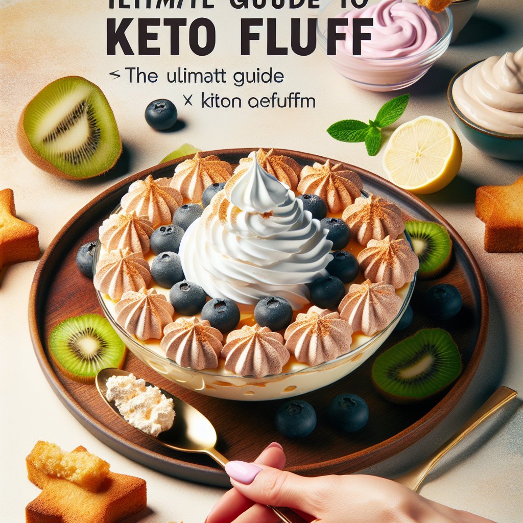 Keto fluff with sugar-free pudding and cool whip, a decadent low-carb dessert