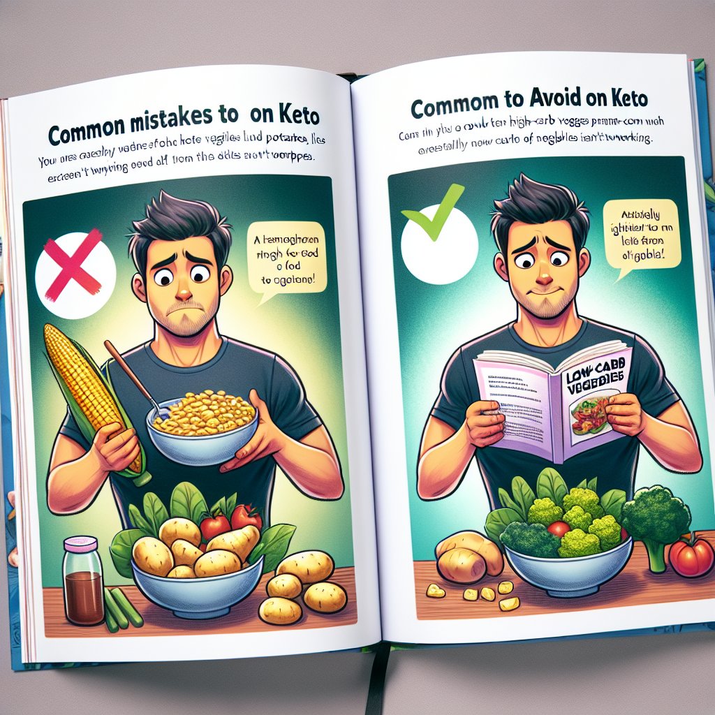 Illustration of common mistakes to avoid on Keto - showcasing contrast between wrong and right practices for keto diet beginners.