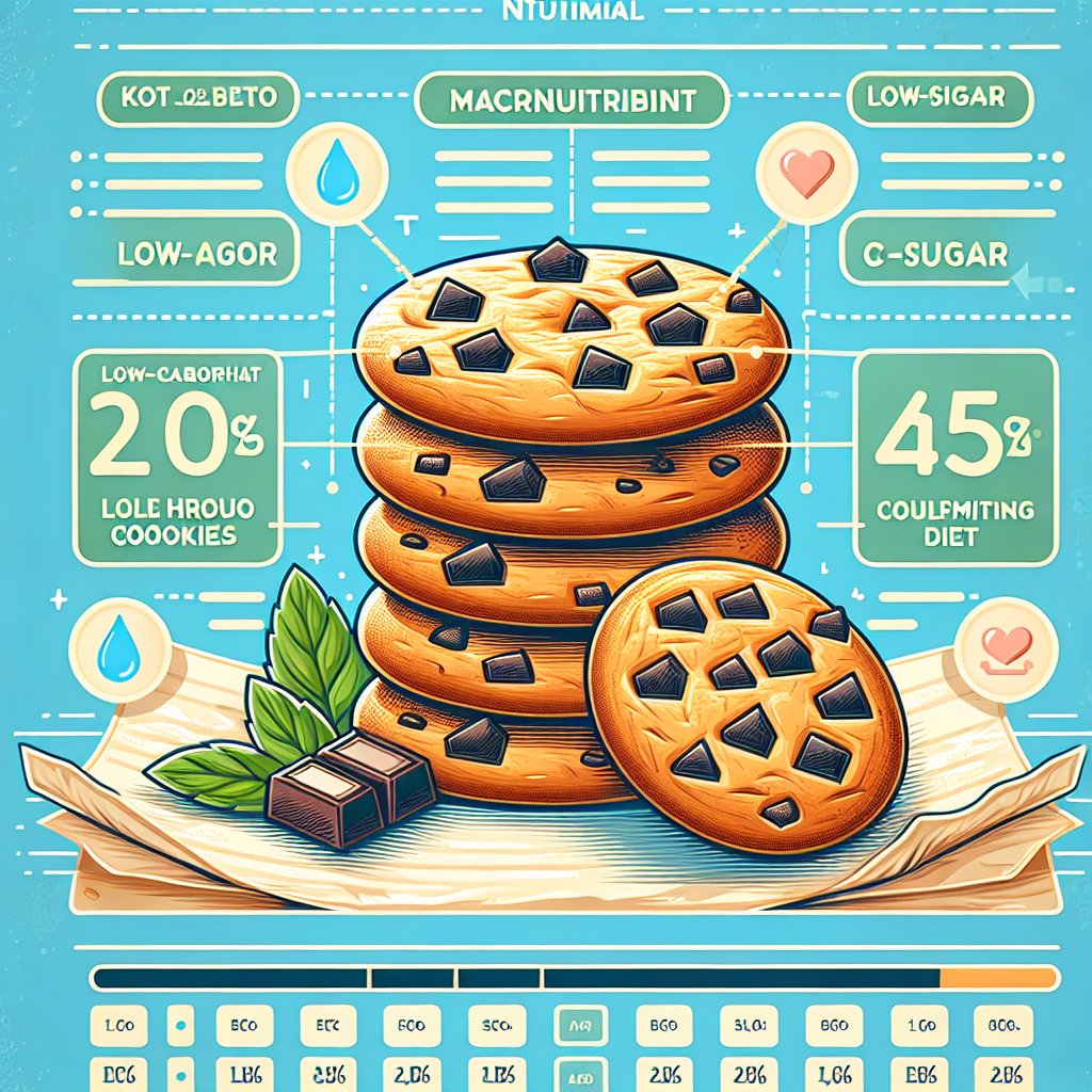 Nutritional breakdown of keto toll house cookies, showcasing macronutrient profile for ketogenic diet