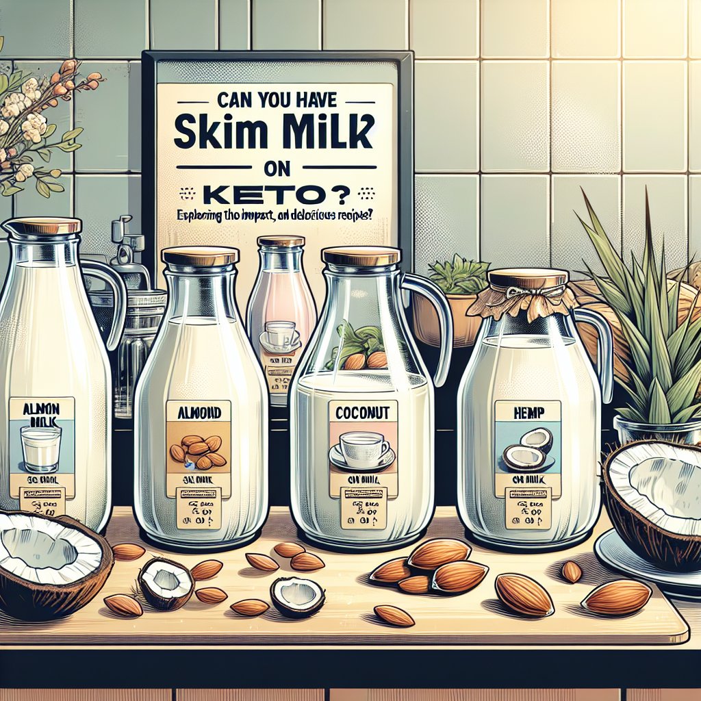 Comparison of skim milk and alternative milk options for the keto diet
