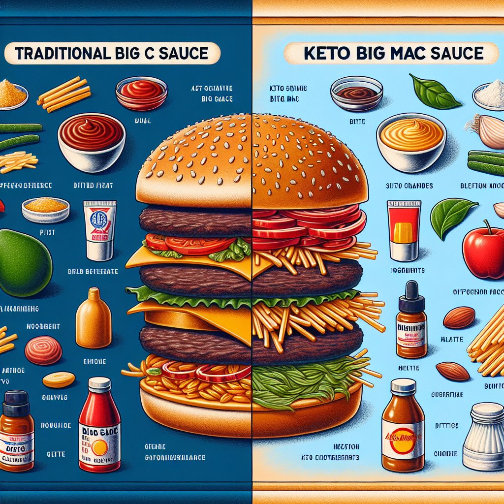Keto vs Traditional Big Mac Sauce Comparison