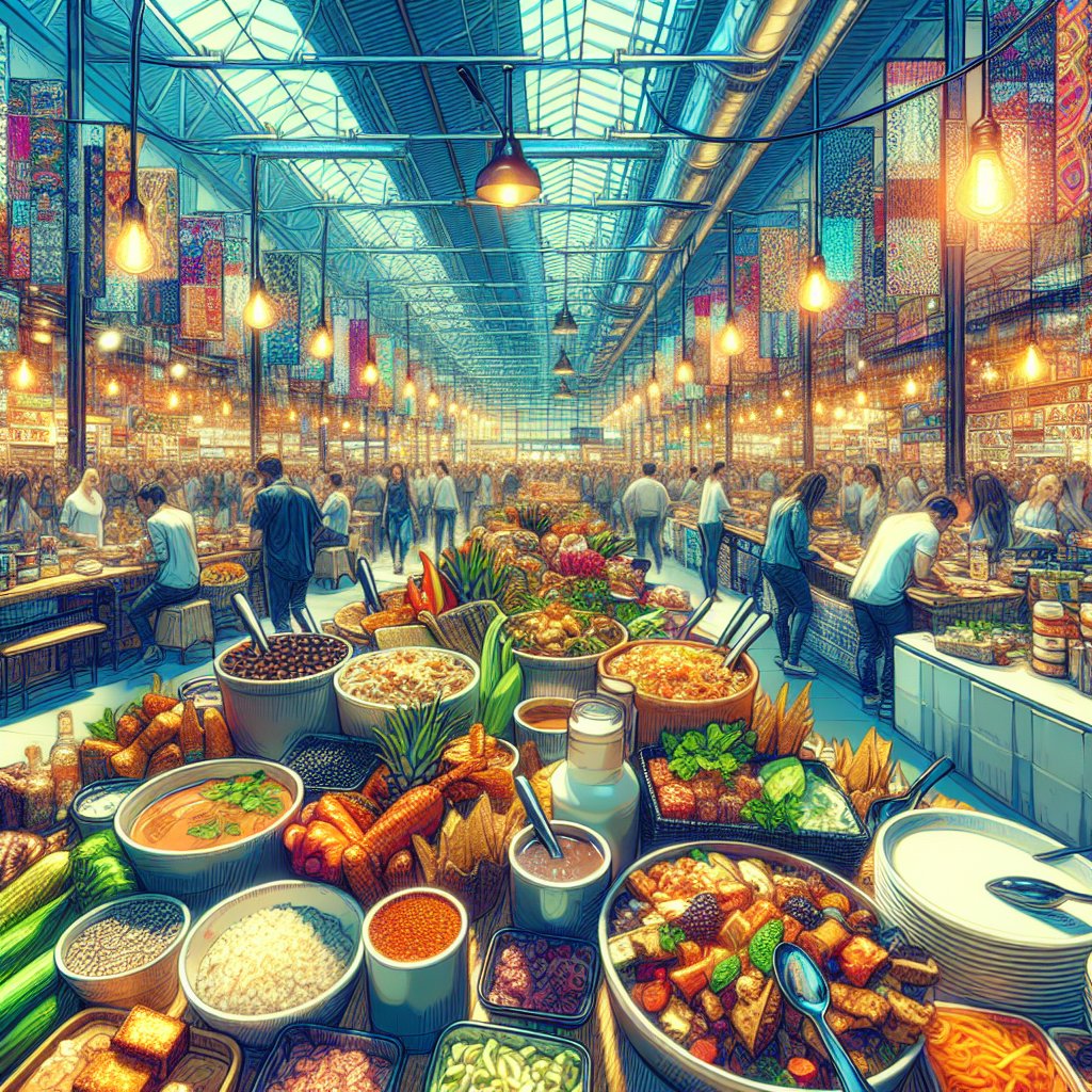 Vibrant display of keto-friendly food options at Costco food court