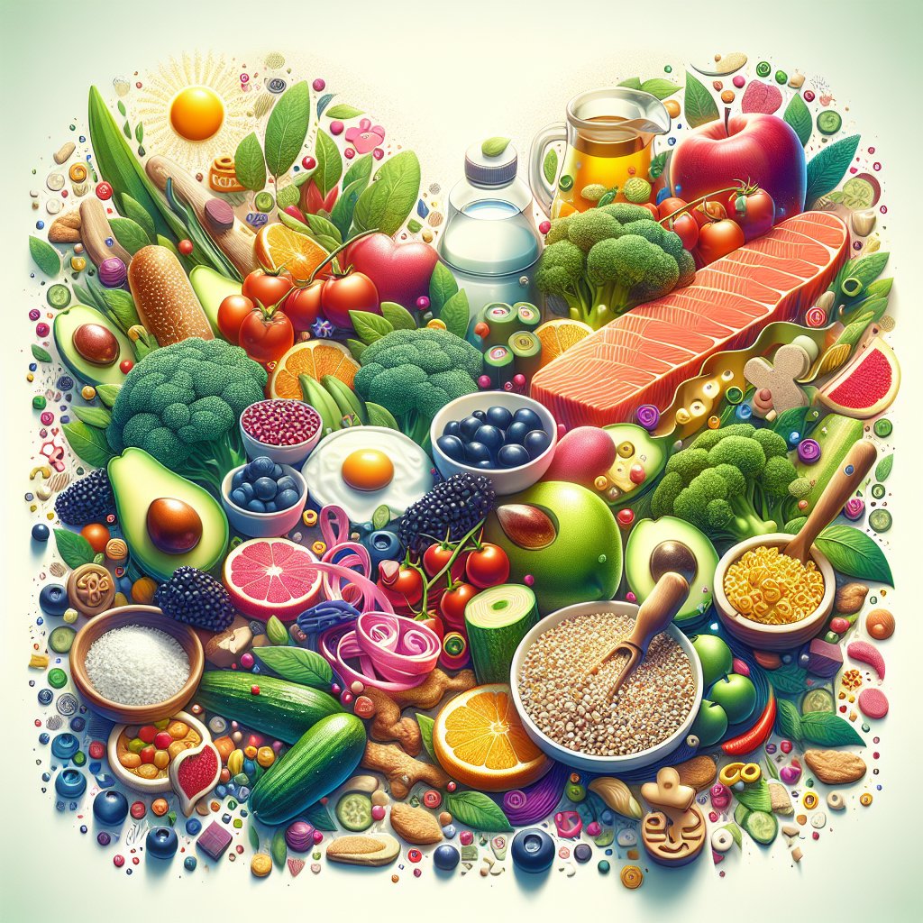 Wholesome keto food elements, nutrient-dense vegetables, and quality proteins symbolizing the essence of the keto diet and its popularity in the health and fitness community.