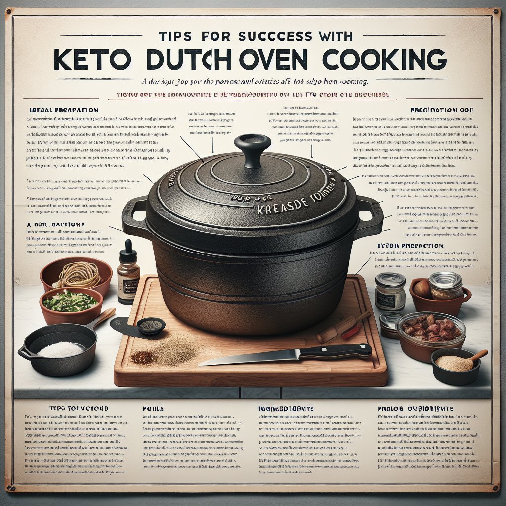 Beautifully seasoned and prepped Dutch oven in kitchen setting, ready for keto cooking