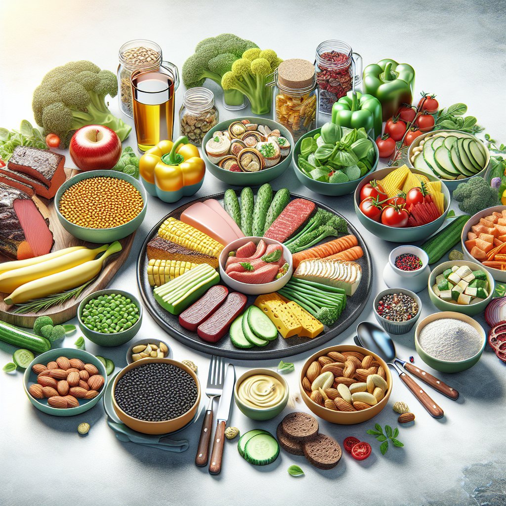 Vibrant keto cycle meal spread with lean proteins, healthy fats, and low-carb vegetables, showcasing balanced and nutritious dishes for a successful keto cycle diet.