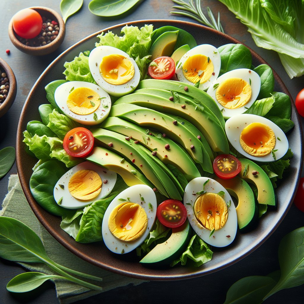 Fresh and colorful Avocado Egg Salad Lettuce Wraps, a perfect low-carb, high-fat Dash Keto recipe for light and healthy meals.