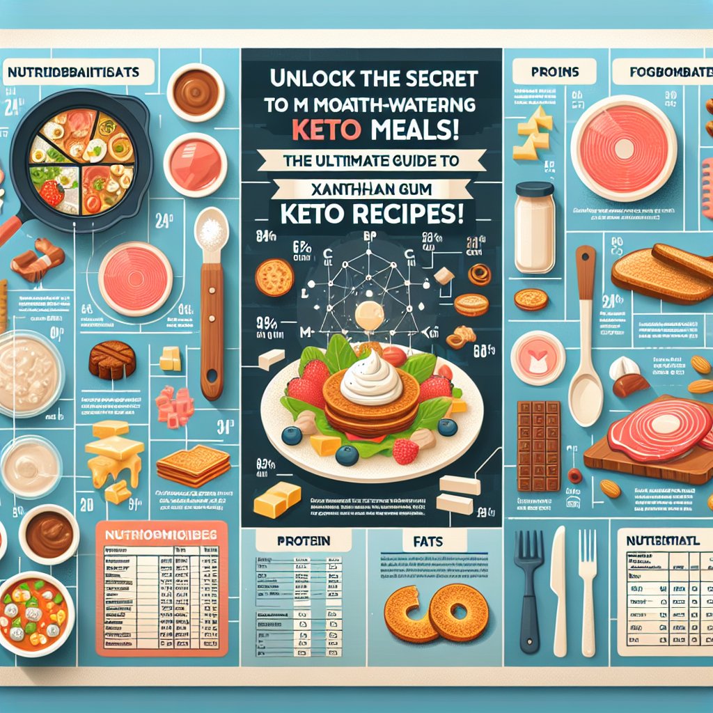 Illustration of nutritional information breakdown for Xanthan Gum Keto Recipes