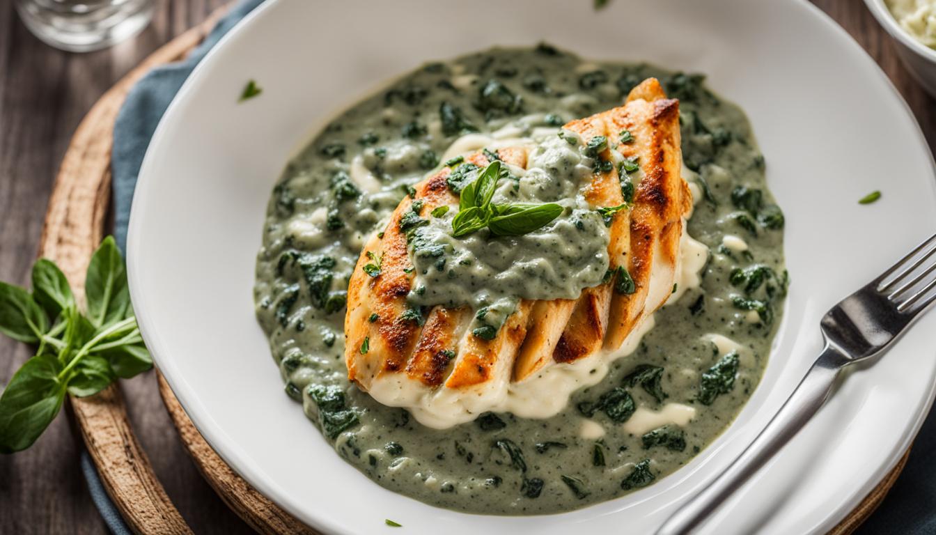 Cream Cheese Spinach Chicken