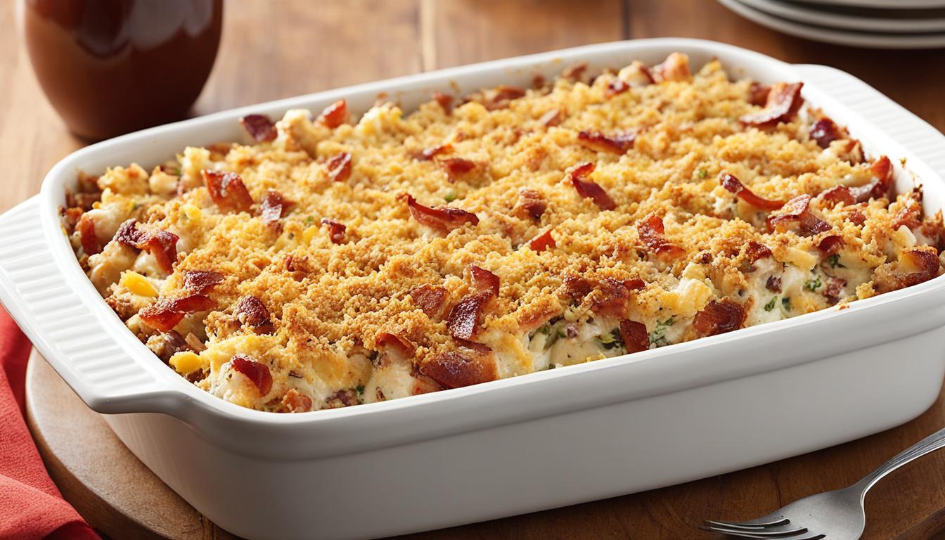 Quick and Easy Chicken Bacon Ranch Casserole