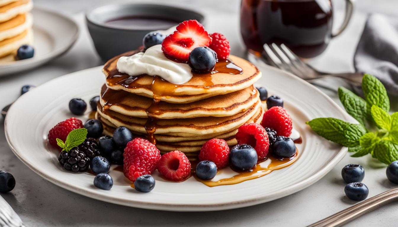 fluffy cream cheese pancakes