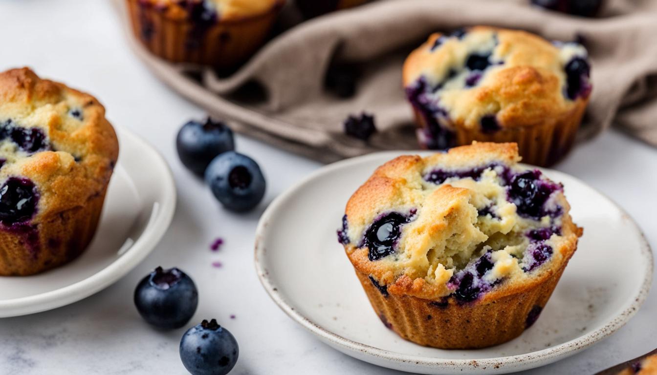 keto blueberry cream cheese muffins