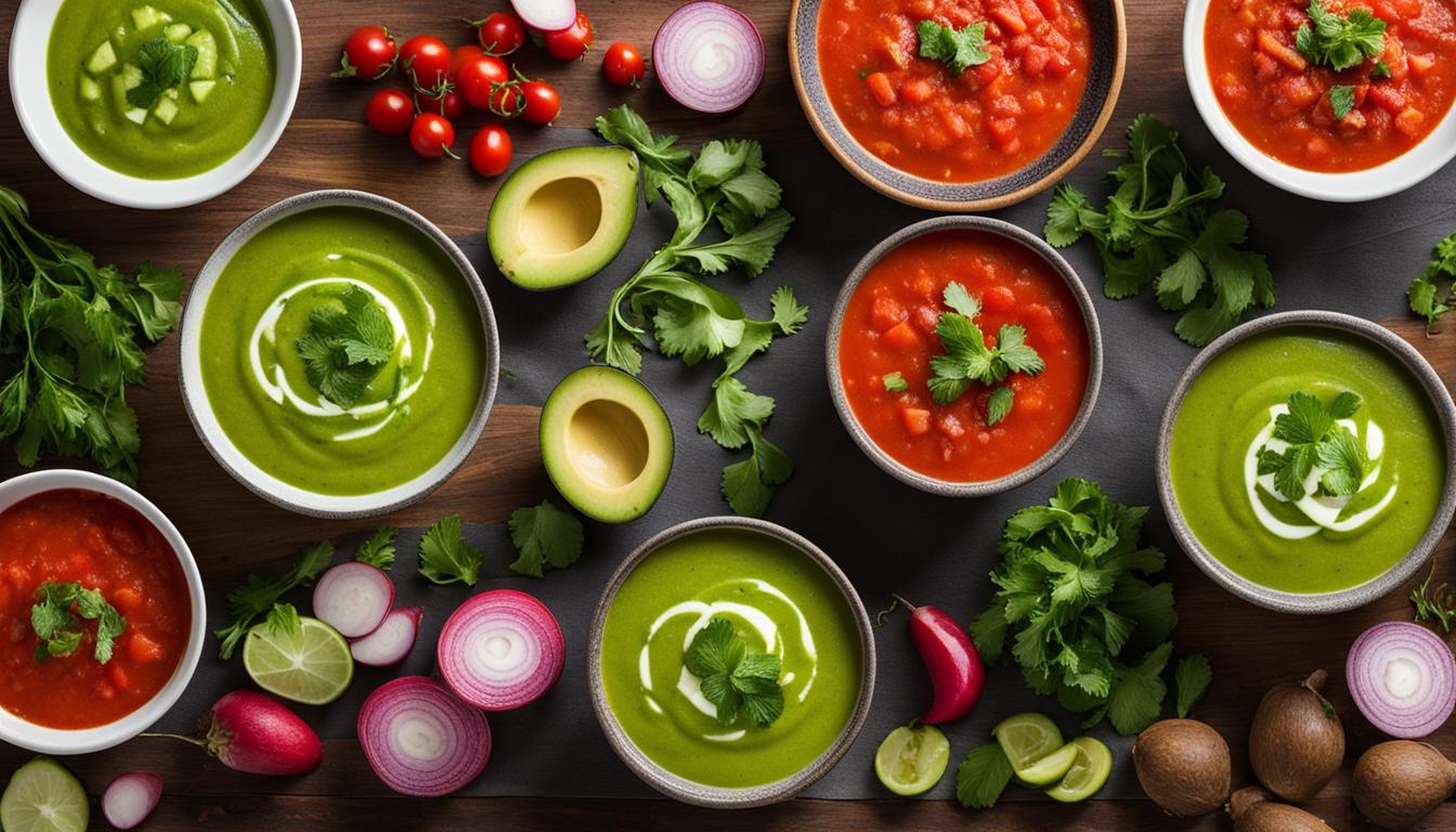 keto gazpacho variations