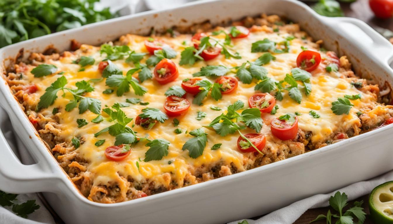 keto ground chicken casserole