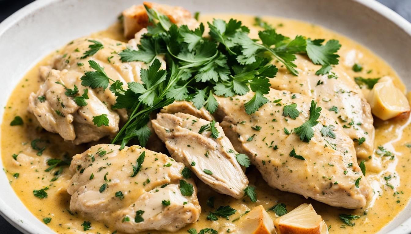 low carb creamy garlic chicken