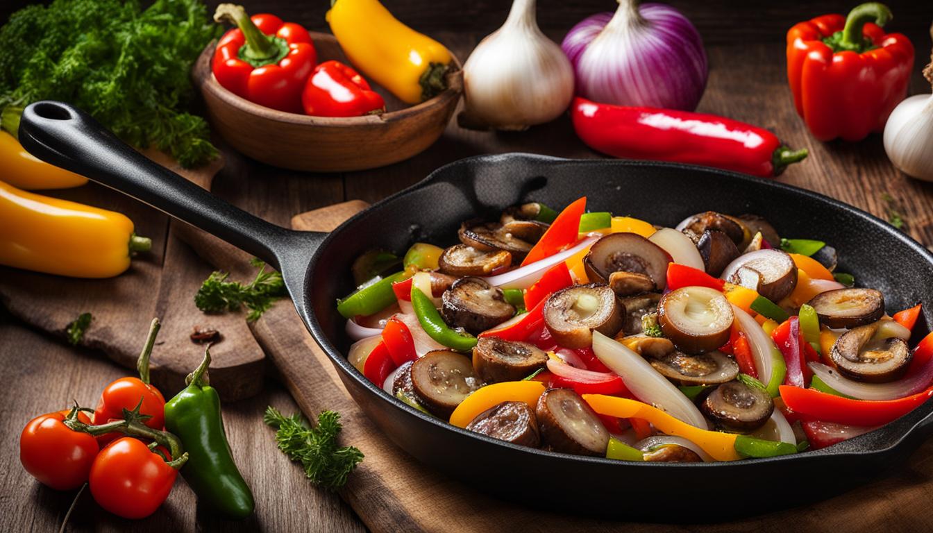 sausage and veggie skillet recipe image