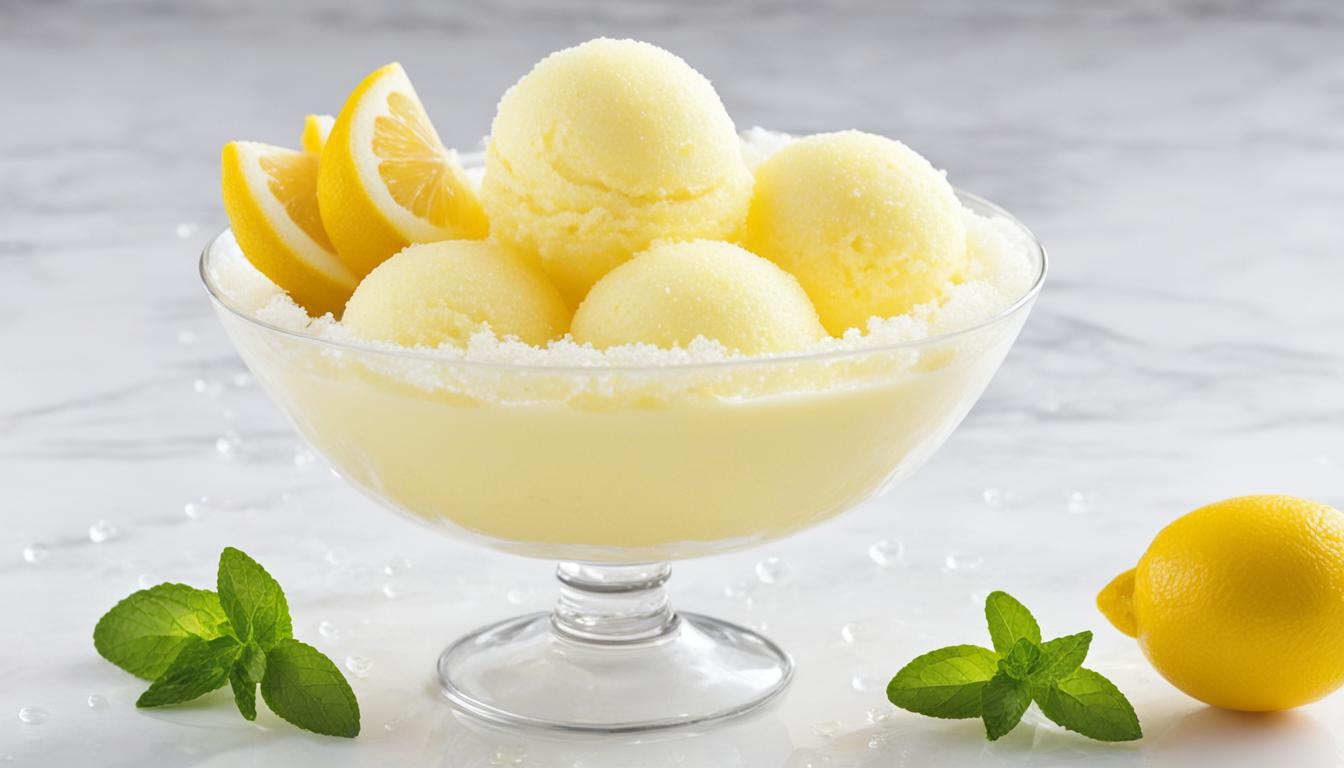 sugar-free lemon sorbet