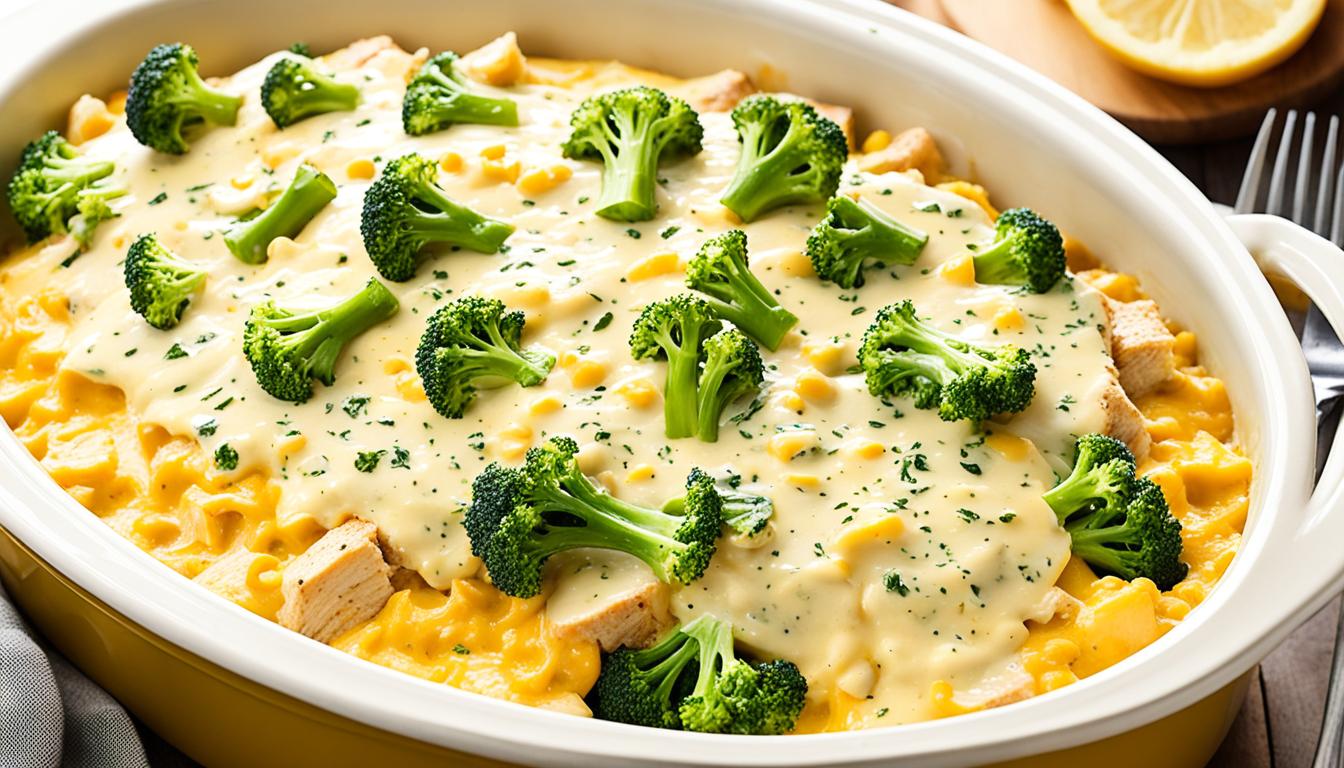 Cheesy Chicken Broccoli Casserole with Heavy Cream