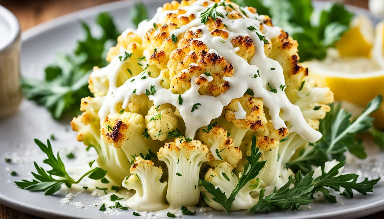 Keto Cauliflower with Mayo & Parmesan