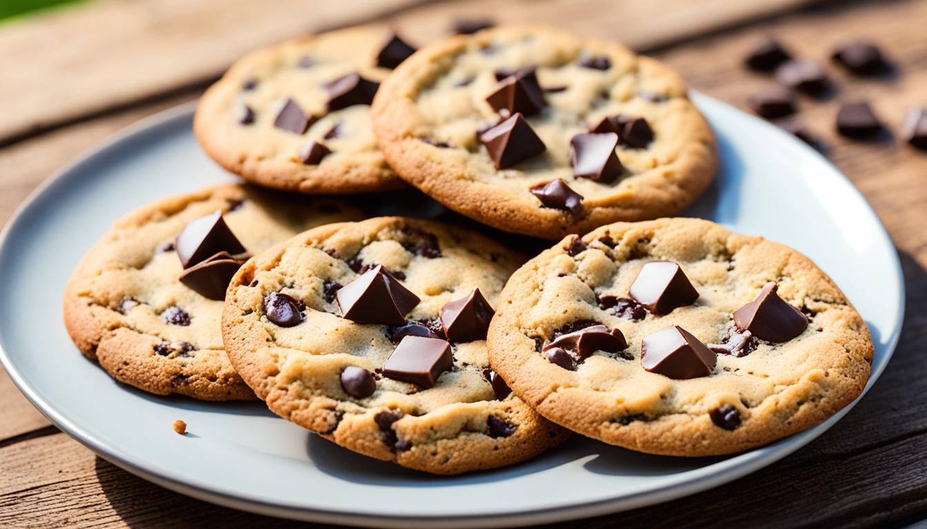 chewy keto chocolate chip cookies