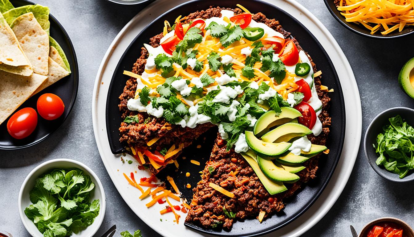 keto taco pie