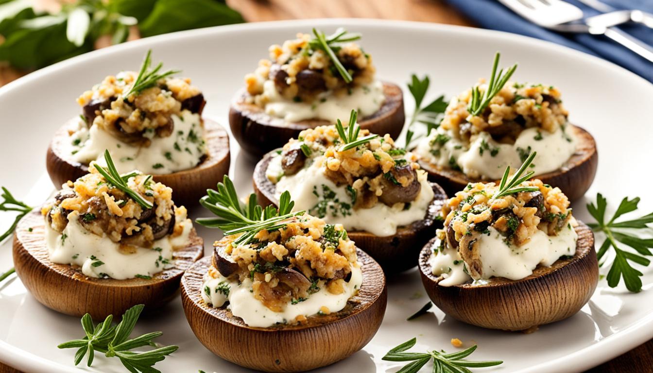 stuffed mushrooms with boursin cheese