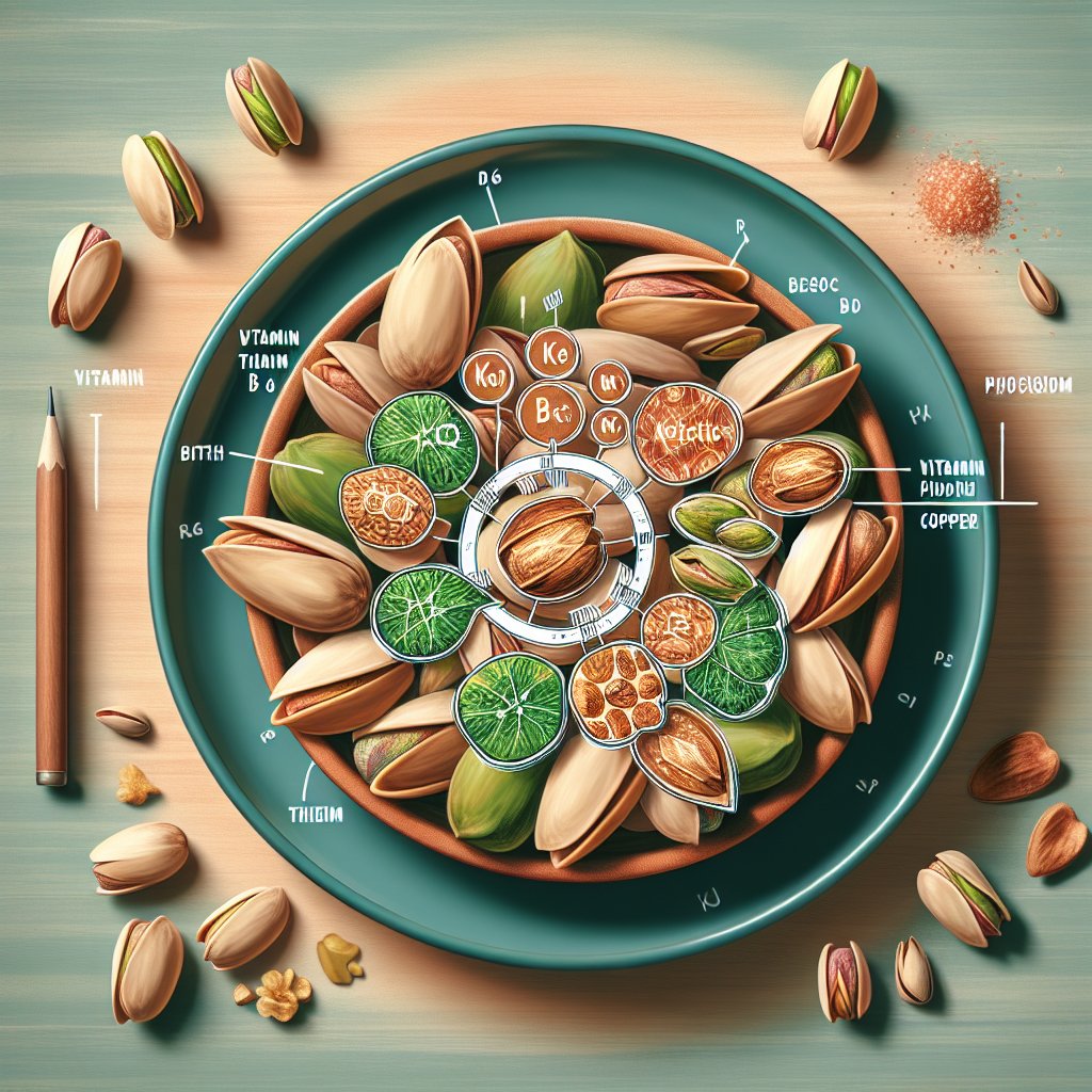 Pistachios with vitamin B6, thiamine, phosphorus, and copper for keto diet