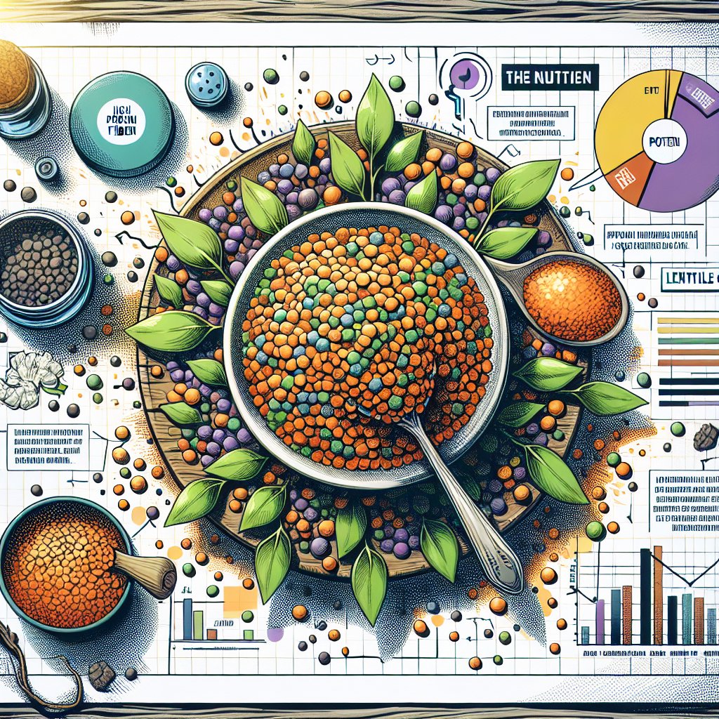 Plate of vibrant lentils highlighting their high protein and fiber content, perfect for a keto diet.