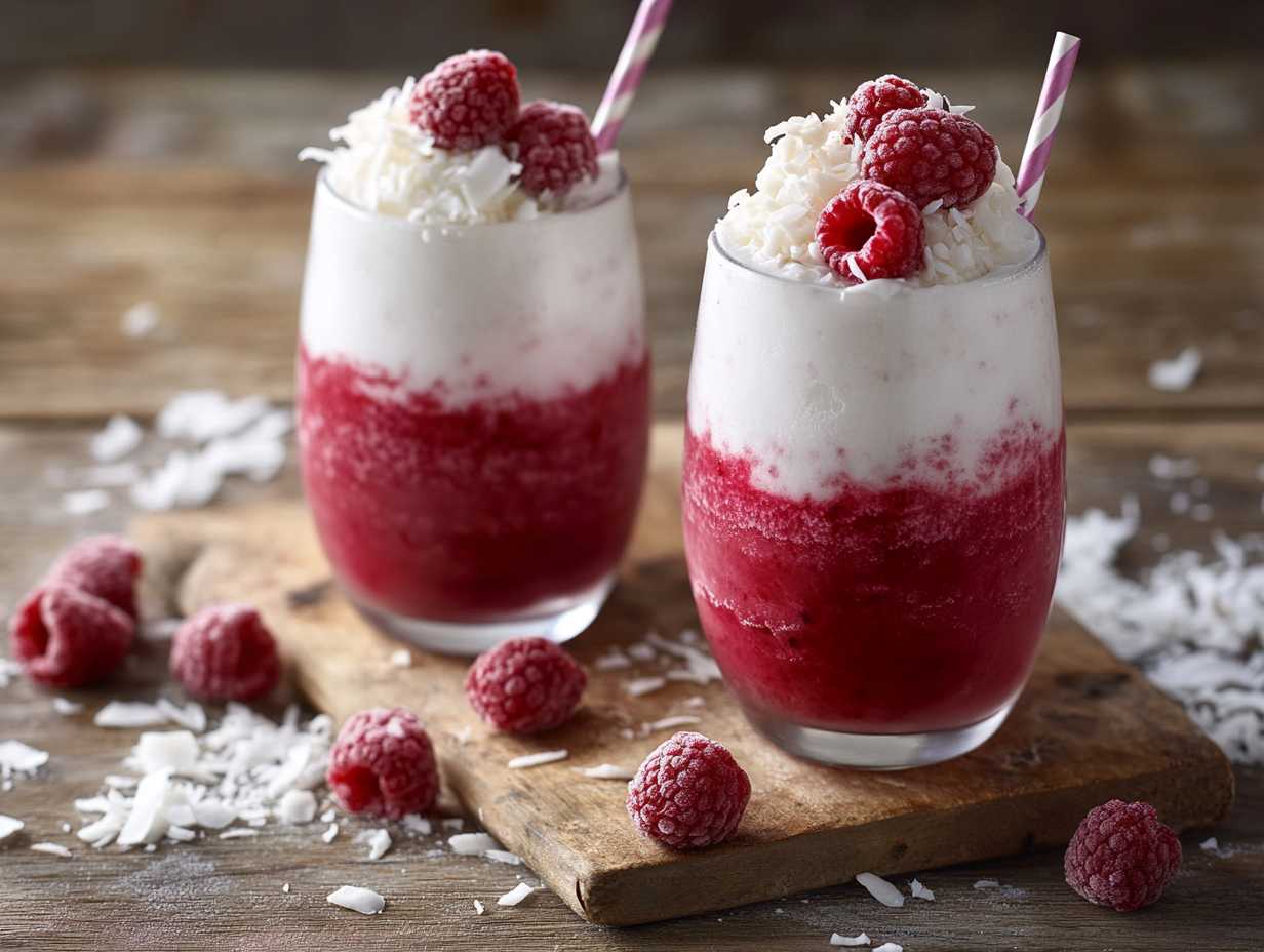 Raspberry Coconut Cream Smoothie 