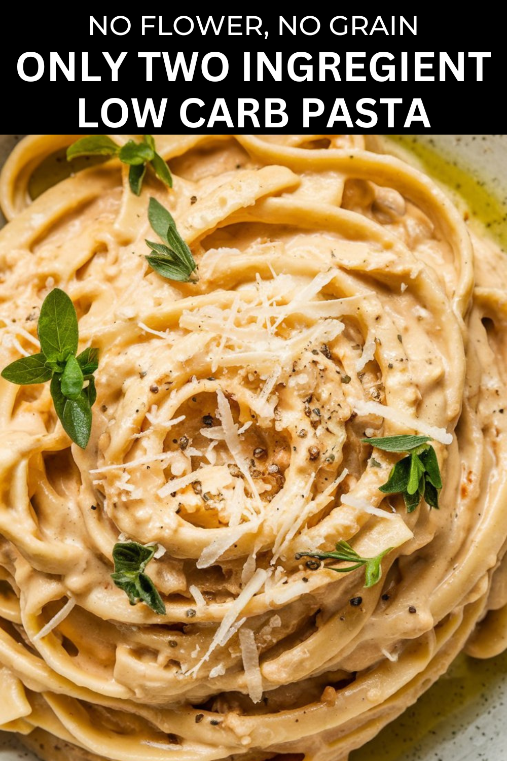 Only two ingredient low carb pasta